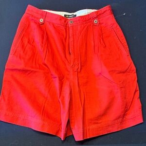 Women's Red Bermuda Shorts / DG72